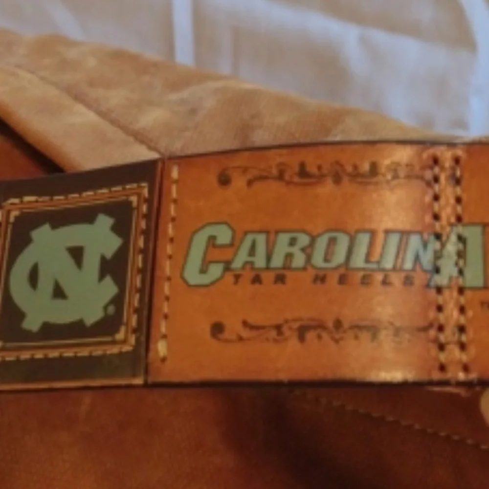 UNC Carolina Tar Heels corduroy purse with leather strap by Fossil